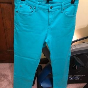 Ralph Lauren Womens LRL Jeans Turquoise Size 10